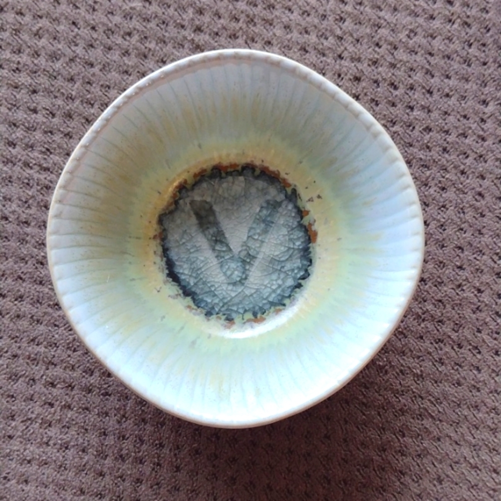 Anthropologie Crystalline Monogram Trinket Dish
